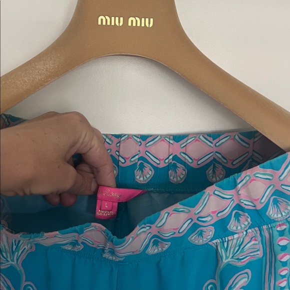 Lilly Pulitzer Bal Harbour palazzo pants Sz L - Picture 6 of 8